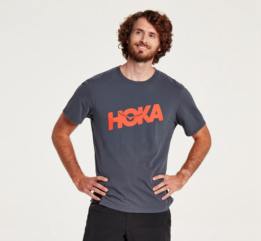 Chemise Hoka One One Brand Homme - Bleu - KCJ-234659